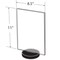 Azar Displays 8.5" x 11" Vertical Frame on a Weighted Black Round Base, PK10 108714 - alternate 2